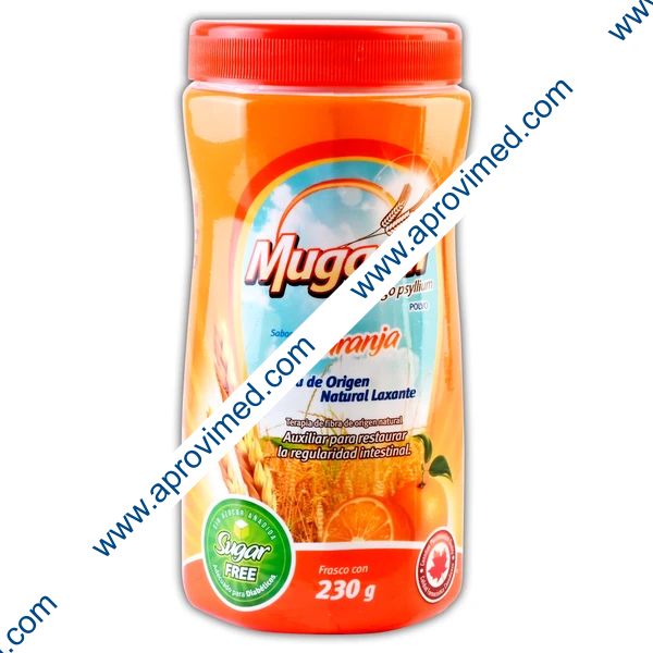 MUGASIN POLVO Sabor Naranja (Sin Ázucar) Fco. c/230 G. 49.7 G/100 G.