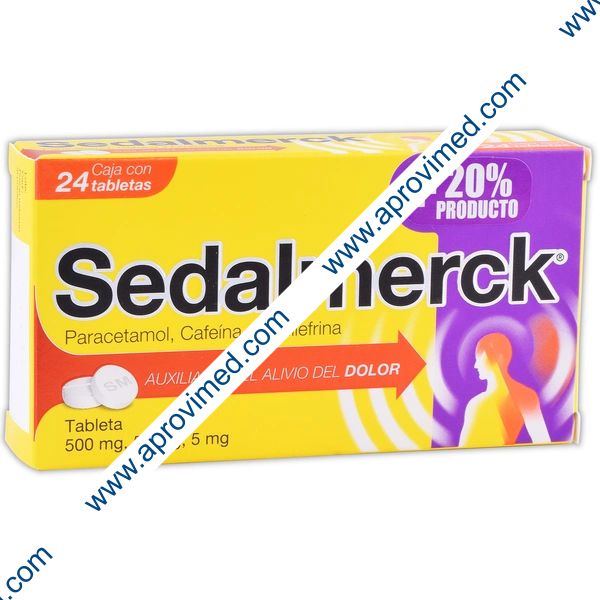 SEDALMERCK c/20+4 TABS. 500/50/5 MG.