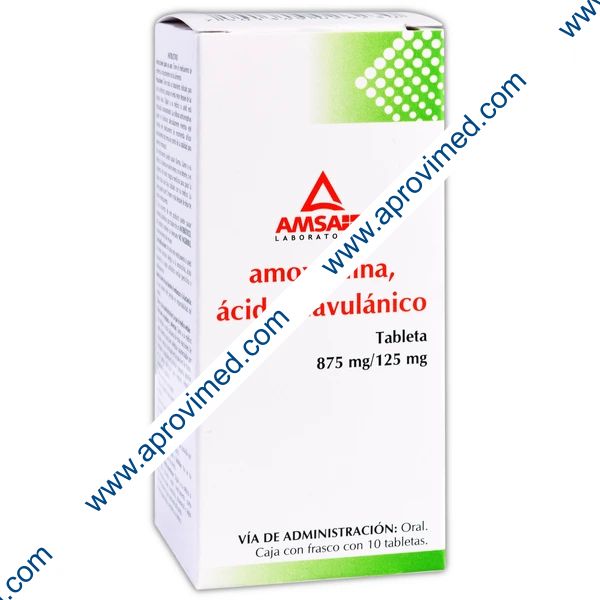 AMOXI./AC.CLAVCO. (Amsa) c/10 TABS. 875/125 MG.