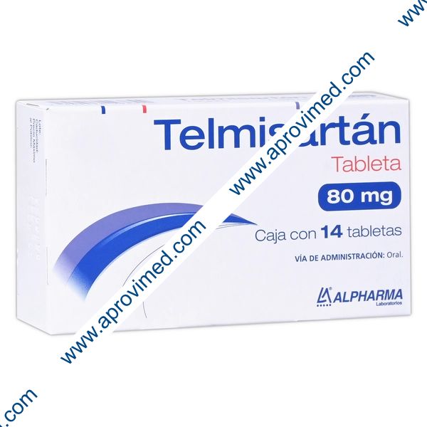 TELMISARTÁN (Alpharma) c/14 TABS. 80 MG.