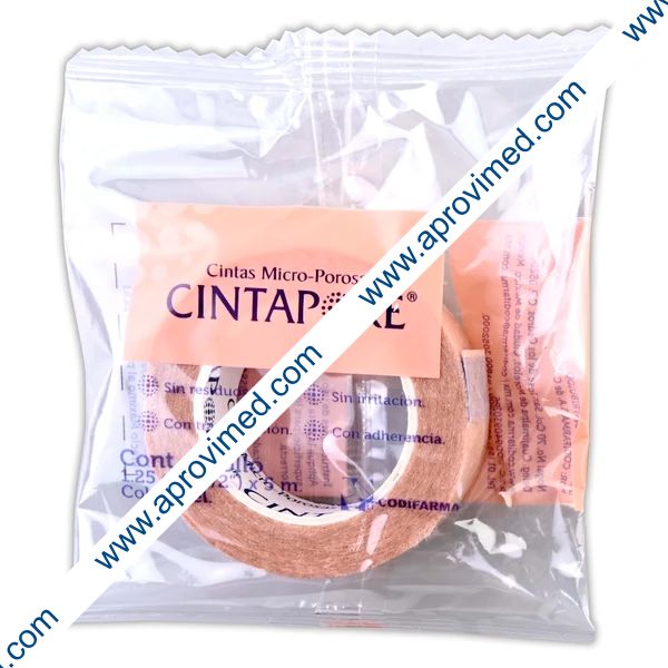 CINTAPORE Rollo Col. Piel A: 1.25cm (1/2"); L: 5mt. Bolsa c/1 Pza.