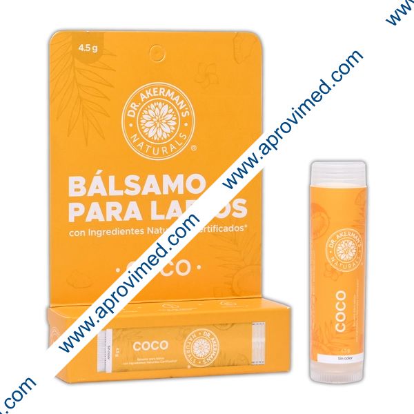 BÁLSAMO PARA LABIOS (Dr. Akerman´s) COCO Cja. c/1 Pza. 4.5 G.