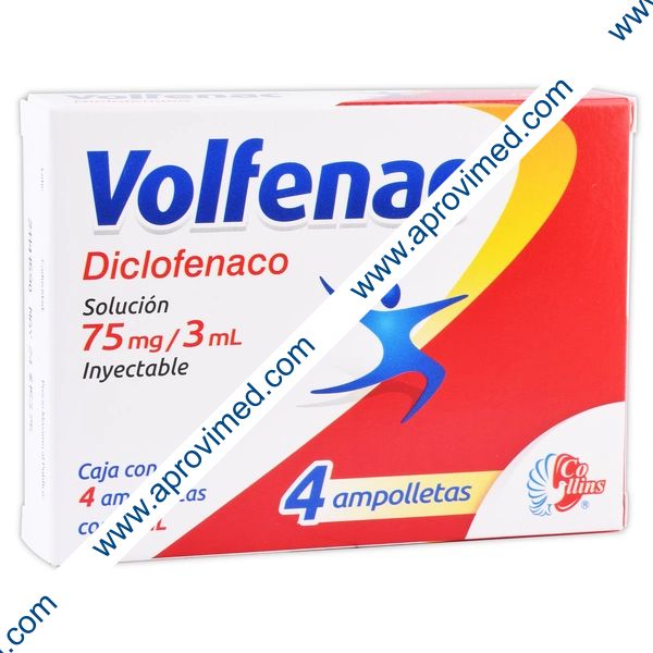 VOLFENAC Sol. Iny. c/4 AMPTAS. 75 MG/3 ML.