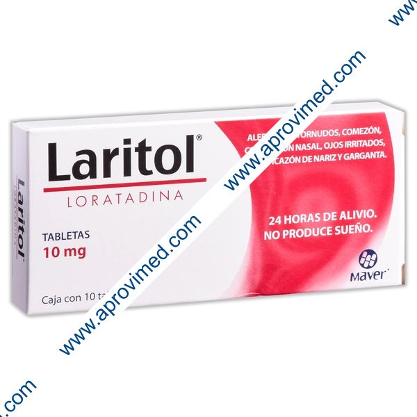 LARITOL c/10 TABS. 10 MG.