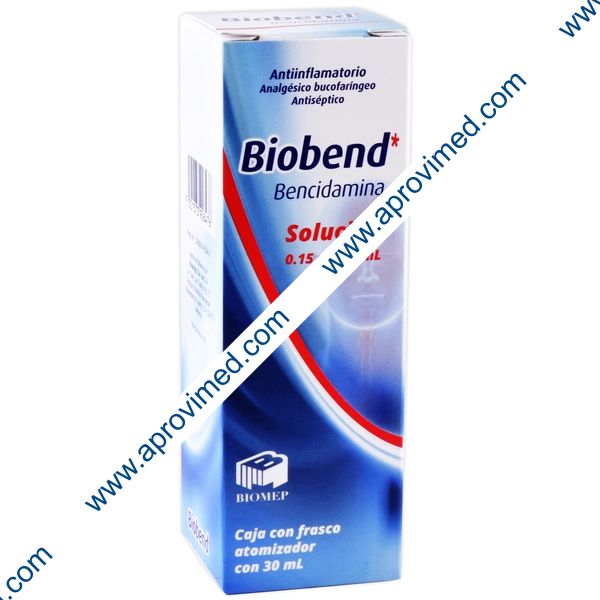 BIOBEND SOL. Bucofaringea Fco. Atomizador 30 ML. 0.15 G/100 ML.