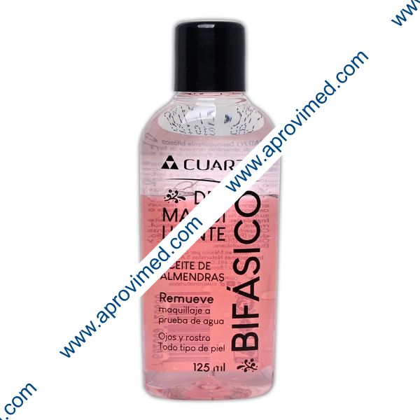 DESMAQUILLANTE BIFÁSICO c/AC. ALMENDRAS (Cuarzo) Fco. 125 ML.