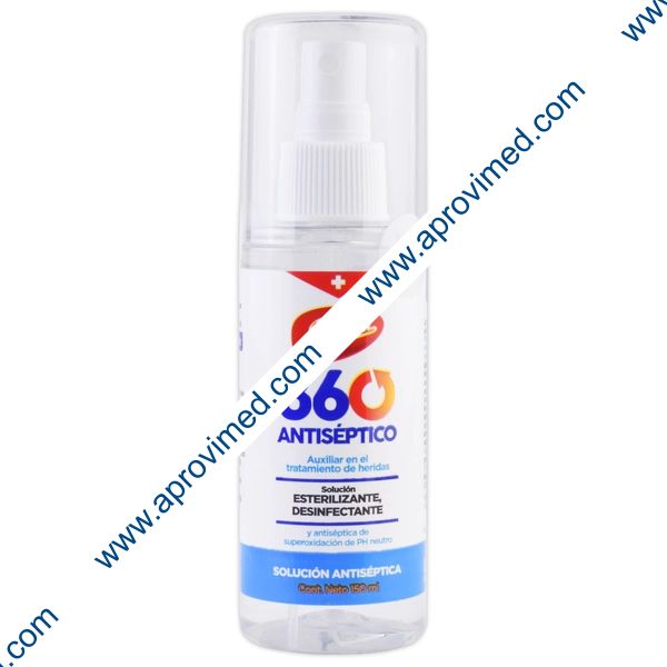 360 ANTISÉPTICO SOLUCIÓN  Fco. Atomizador 150 ML. 60 PPM.