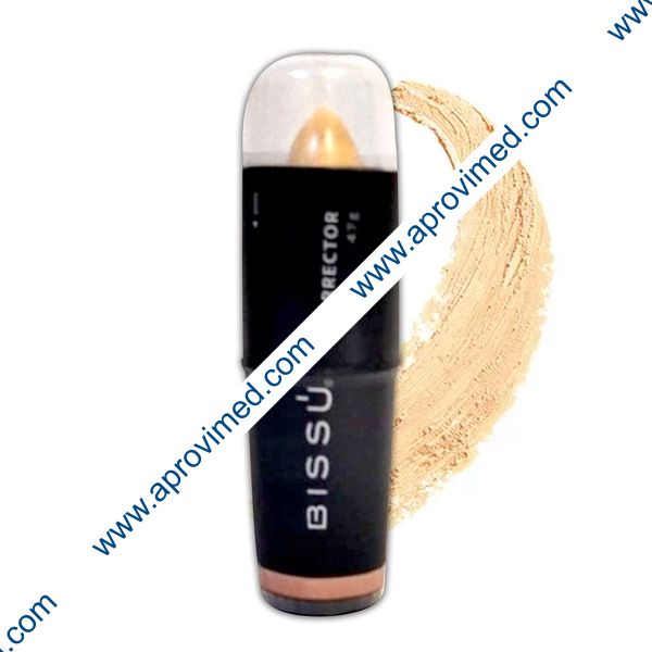 BISSÚ CORRECTOR PARA ROSTRO Tono 08-Yellow c/1 Pza. 4.7 G.