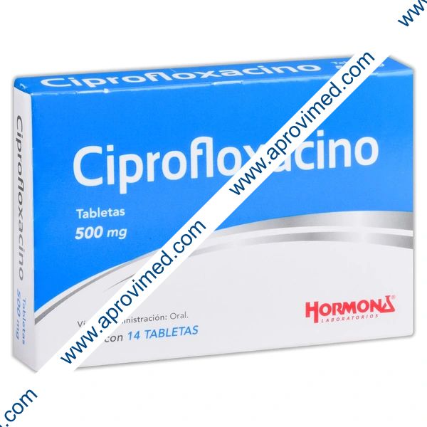 CIPROFLOXACINO (Hormona) c/14 TABS. 500 MG.