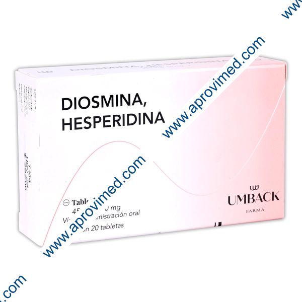 DIOSMINA/HESPERIDINA (Umback) c/20 TABS. 450/50 MG.