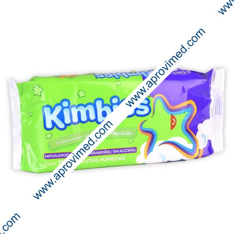 KLEENBEBÉ KIMBIES Durazno y Aloe Paq. c/90 TOALLITAS HUMEDAS.
