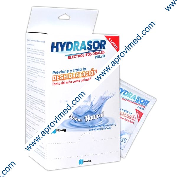 HYDRASOR POLVO "Sab. NATURAL" EXHIB. c/25 SOBS. 27.9 G. p/1 L.