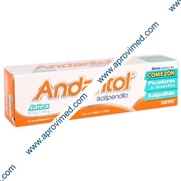 ANDANTOL JALEA TÓPICA Tubo c/40 G. 0.75 G/100 G.