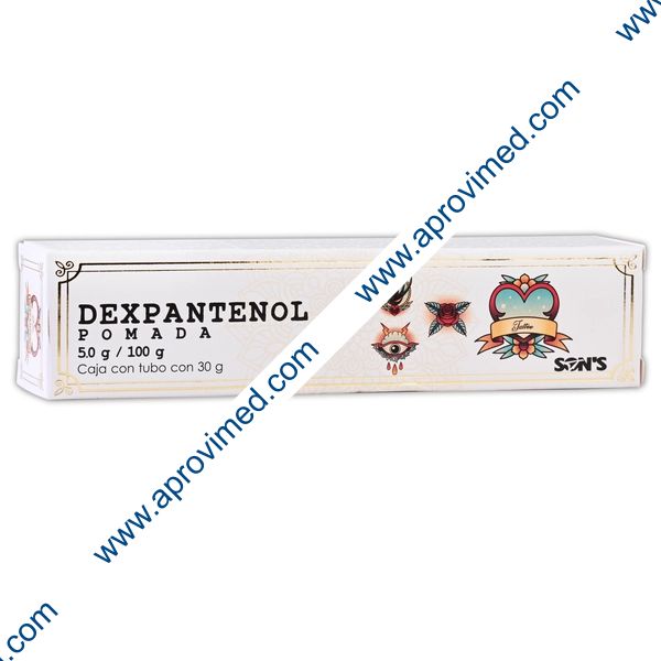 DEXPANTENOL (Son´s) POMADA Protectora "Tattoo" Tubo c/30 G. 5.0 G/100 G.