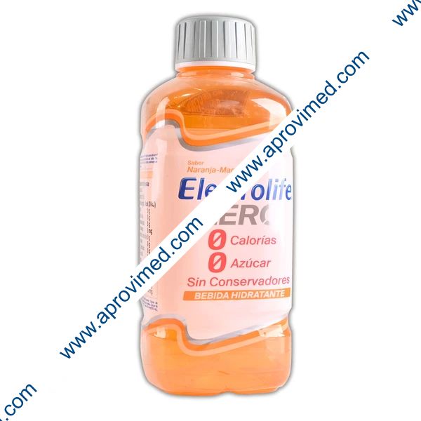 ELECTROLIFE ZERO Bebida Hidratante SABOR NARANJA-MANDARINA 625 ML.