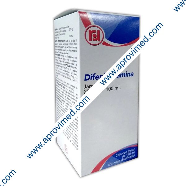 DIFENHIDRAMINA (Randall) JARABE Fco. 120 ML. 250 MG/100 ML.