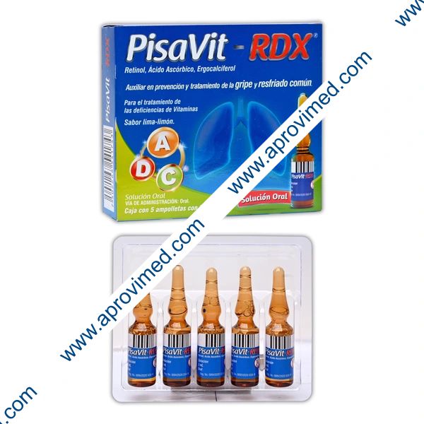 PISAVIT-RDX Sol. Ingerible c/5 AMPTAS. 3 ML. 6000 UI/1200 UI/499.65 MG.