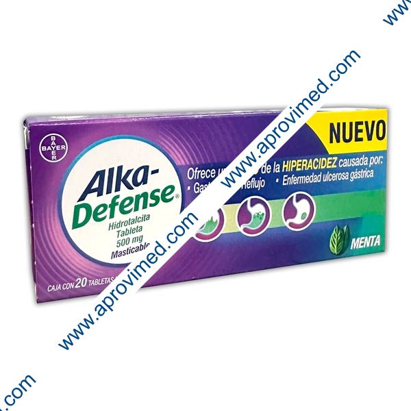 ALKA-DEFENSE c/20 TABS. Masticables 500 MG.