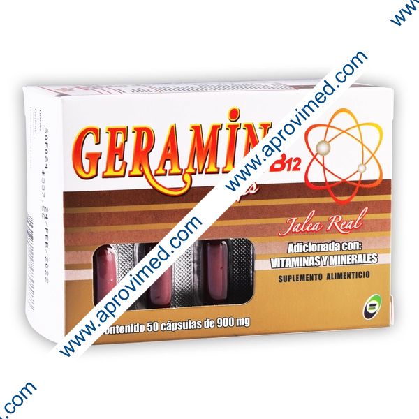 GERAMIN B-12 c/50 CAPS. 900 MG.
