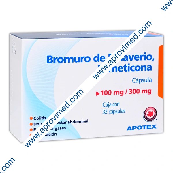 BROMURO DE PINAVERIO/DIMETICONA (Apotex) c/32 CAPS. 100/300 MG.