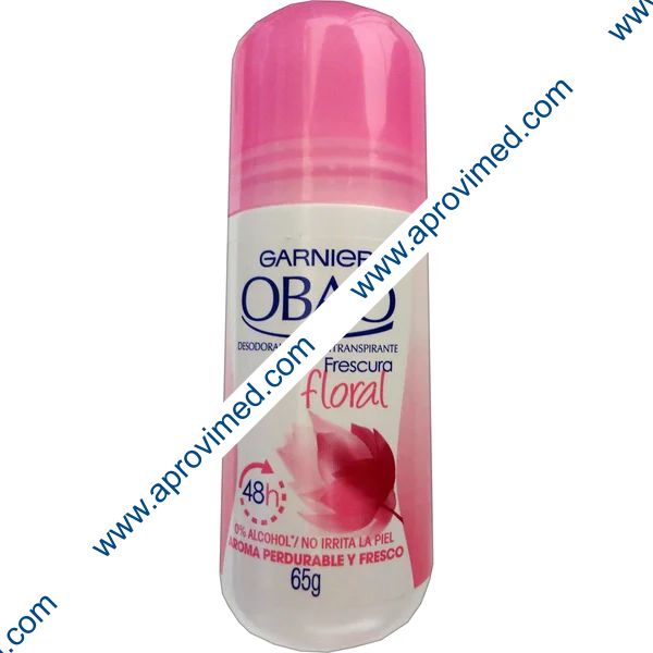 DESODORANTE OBAO Frescura Floral 48H Roll on p/Dama 65 G.