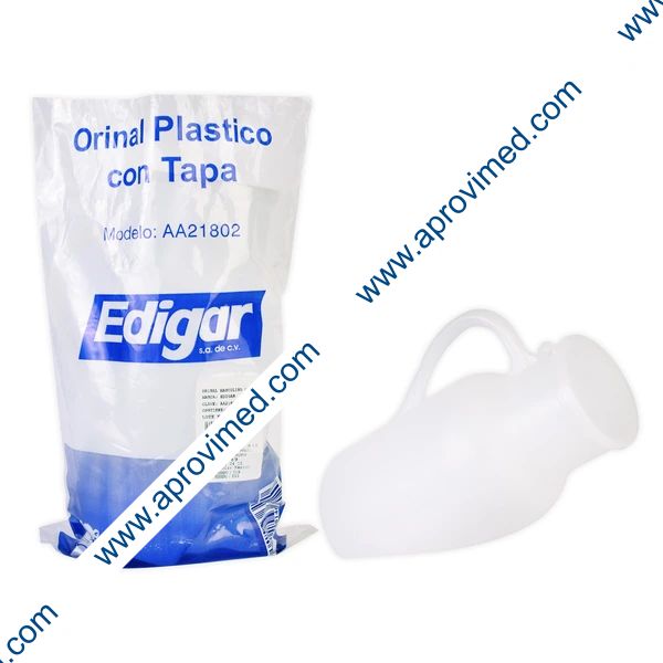 ORINAL DE PLÁSTICO Masculino c/TAPA (Edigar) Cap. 1 LT. c/1 Pza.