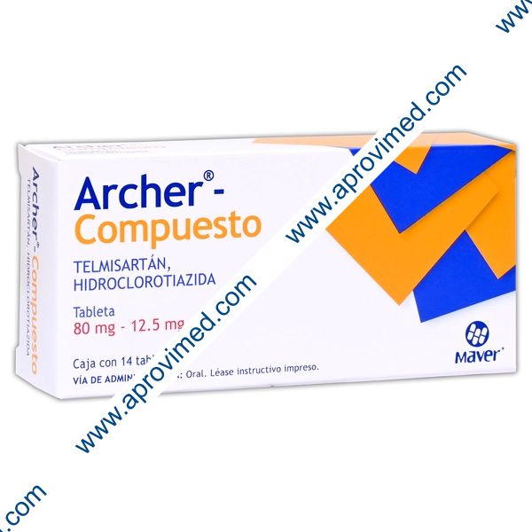 ARCHER COMPUESTO c/14 TABS. 80/12.5 MG.