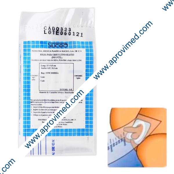 BOLSA PARA UROCULTIVO Estéril (Siliceo) INFANTIL Niño c/1 Pza.