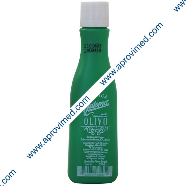 ACEITE SUAVIZANTE c/OLIVO (Jaloma) Fco.  60 ML.