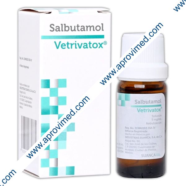 VETRIVATOX SOL. p/Nebulización Fco. 10 ML. 5 MG/1 ML.