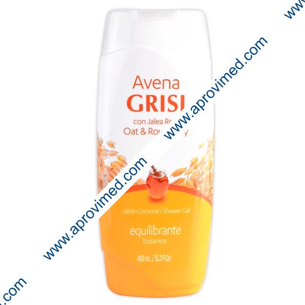 AVENA GRISI c/JALEA REAL Jabón Liquido Corporal EQUILIBRANTE 450 ML.