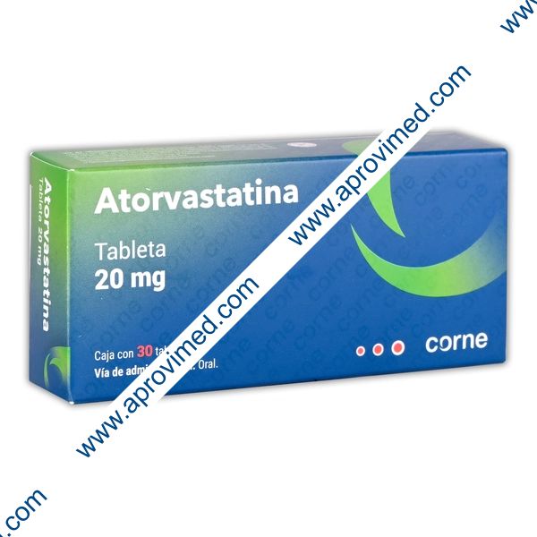 ATORVASTATINA (Corne) c/30 TABS. 20 MG.