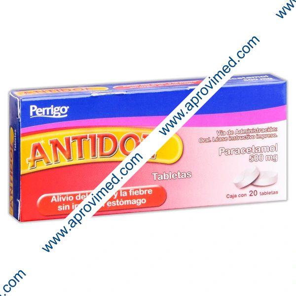 ANTIDOL c/20 TABS. 500 MG.