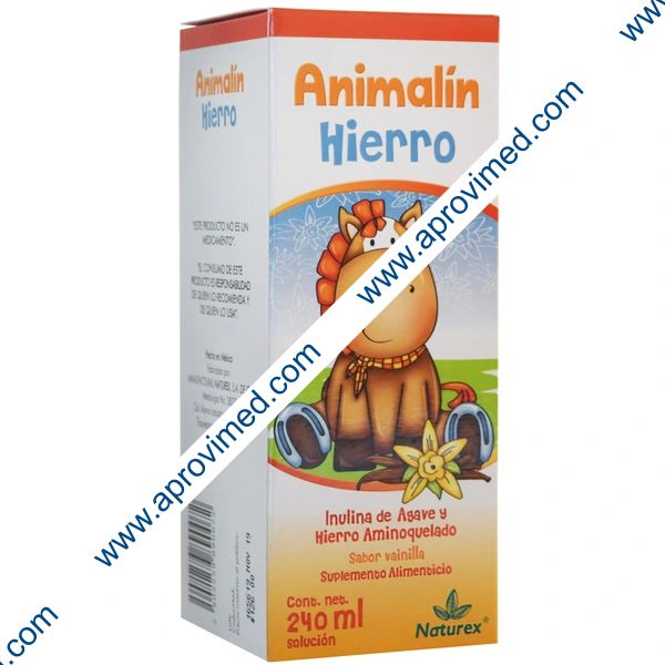 ANIMALIN Hierro SOL. Fco. 240 ML. 10-6.66 MG/5 ML.