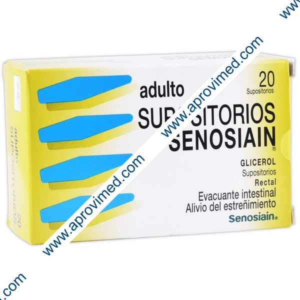 SUPOSITORIOS SENOSIAIN ADULTO c/20 SUPS. 2.632 G.