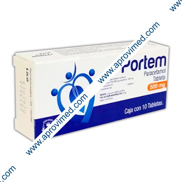 PORTEM c/10 TABS. 500 MG.