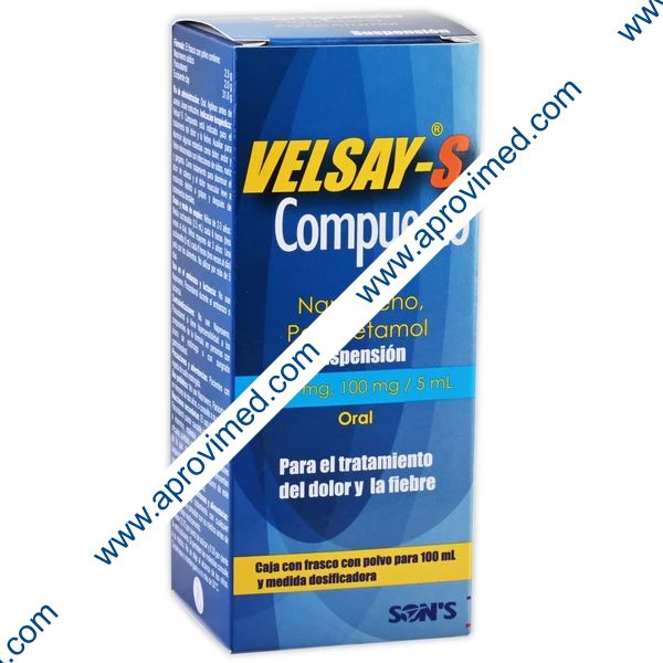 VELSAY-S Compuesto SUSP. Fco. 100 ML. 125-100 MG/5 ML.