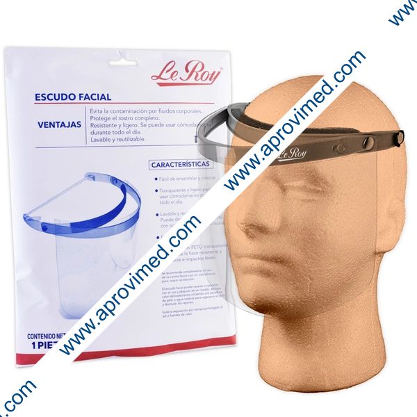 ESCUDO FACIAL c/DIADEMA (Le Roy) Paq. c/1 Pza.