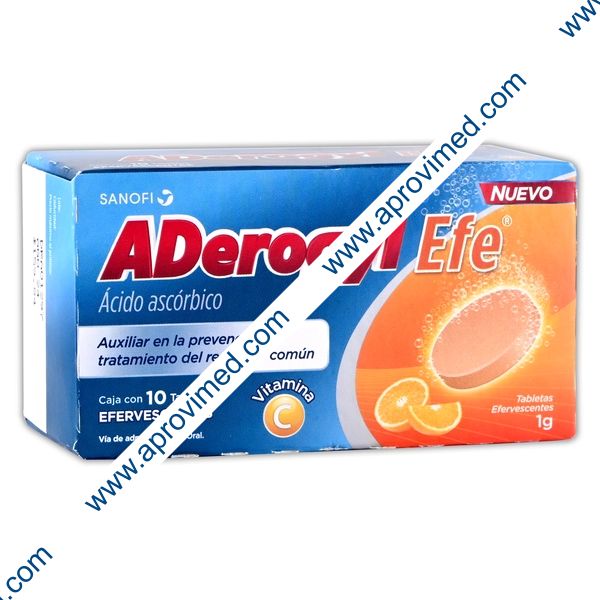 ADEROGYL Efe c/10 TABS. EFERVS. Sabor Naranja 1 G.