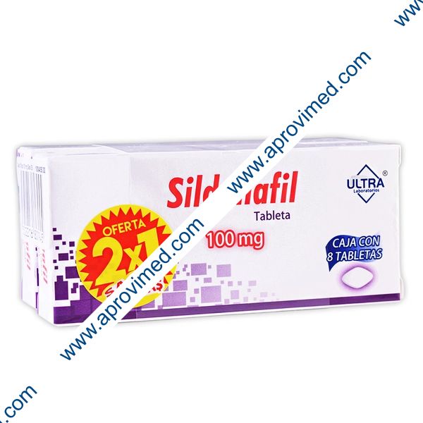 SILDENAFIL (Ultra) c/8 TABS. 100 MG. (Oferta 2x1)