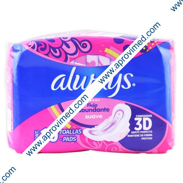 ALWAYS Flujo Abundante/Suave con Alas c/10 TOALLAS.