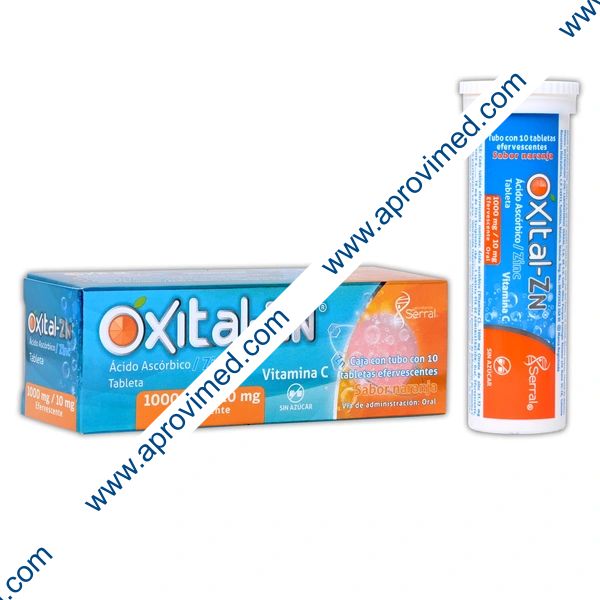 OXITAL-ZN c/10 TABS. EFERVESCENTES Sab. Naranja 1000/10 MG.