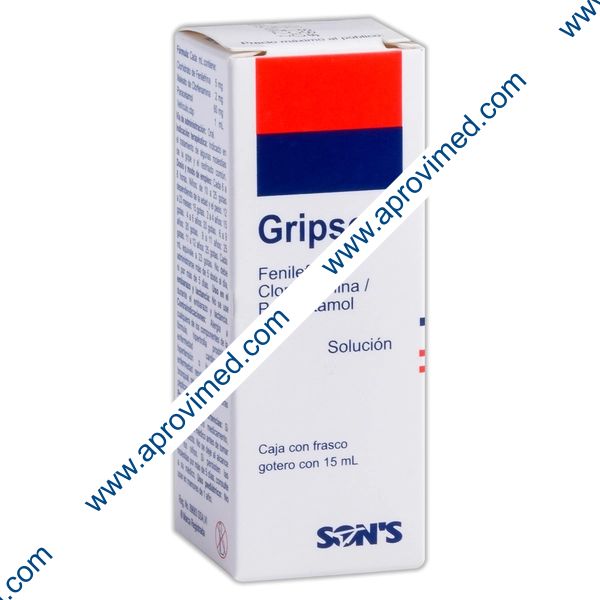 GRIPSON SOL. Fco. Gotero 15 ML. 5-2-60 MG/1 ML.