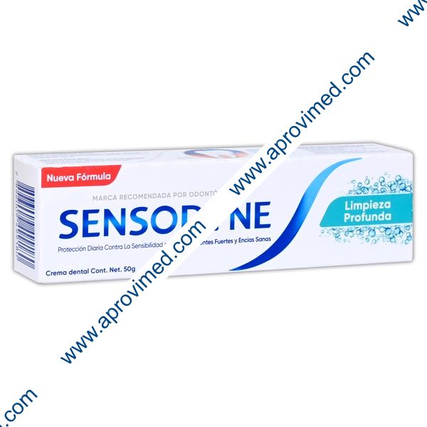 SENSODYNE "Limpieza Profunda" CREMA DENTAL TUBO c/ 50 G.