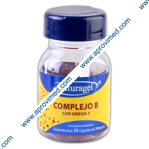 COMPLEJO B CON OMEGA-3 (Naturagel) c/30 CAPS. 700 MG.