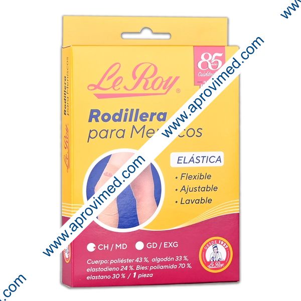 RODILLERA ELÁSTICA p/MENISCOS (Le Roy) T: Ch/Med. 36-39cm. c/1 Pza.