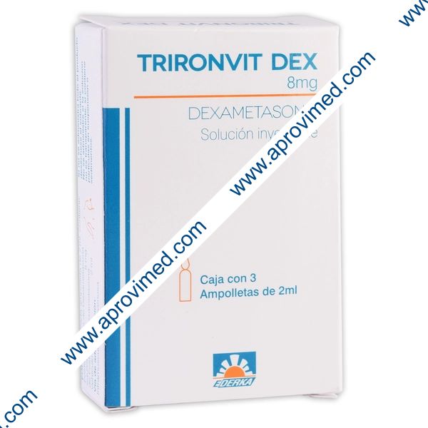 TRIRONVIT DEX Sol. Iny. c/3 AMPTAS. 8 MG/2 ML.