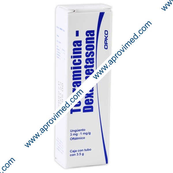 TOBRAMICINA/DEXAMETASONA (Opko) Ungüento Oft. TUBO c/3.5 G. 3-1 MG/1 G.