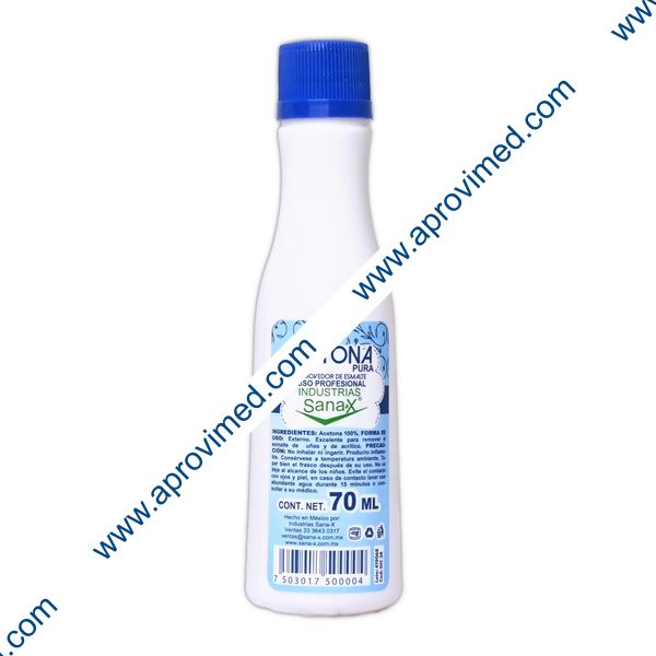 ACETONA PURA (Sanax) Fco. c/ 70 ML.