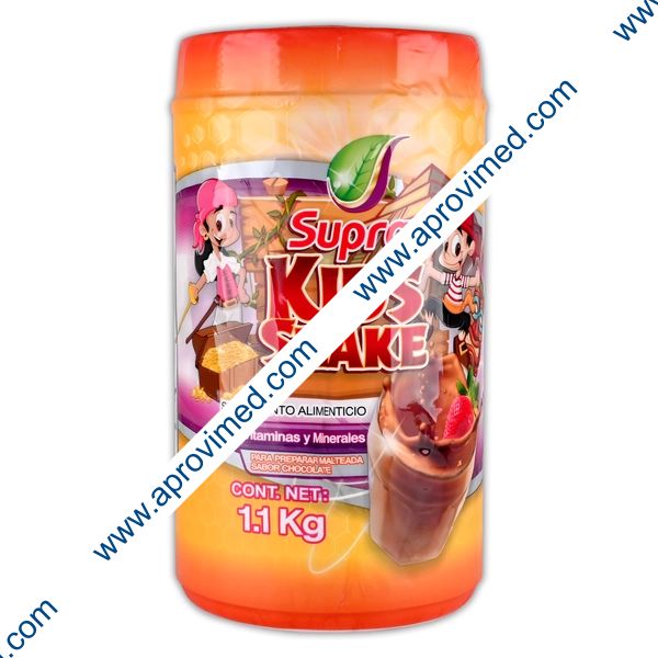 KIDS SHAKE (Supra) Polvo Sabor Chocolate BOTE c/1.1 KG.